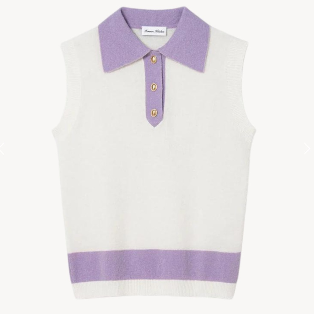 Tanner Fletcher Stanley Mohair Stripe Sweater Vest
